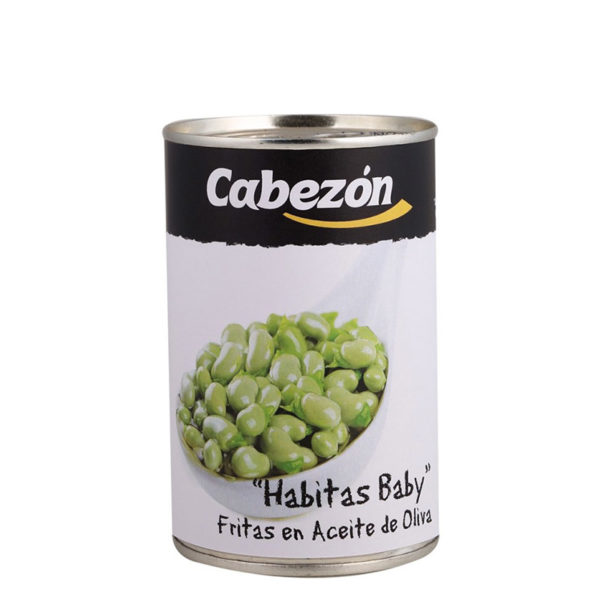 Habitas baby fritas en aceite de oliva lata 1/2 kg